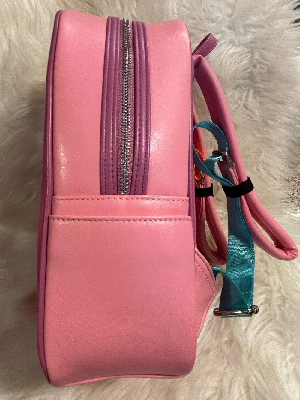 Loungefly Disney Pocahontas Colors of the Wind Pink Mini Backpack EUC
